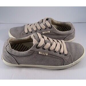 Taos Womens Star Burst Gray Fashion Sneaker Size 7 1/2